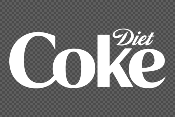Diet Coke White Logo